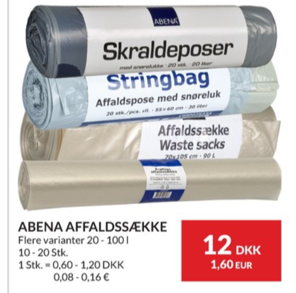 Abena, Affaldsposer