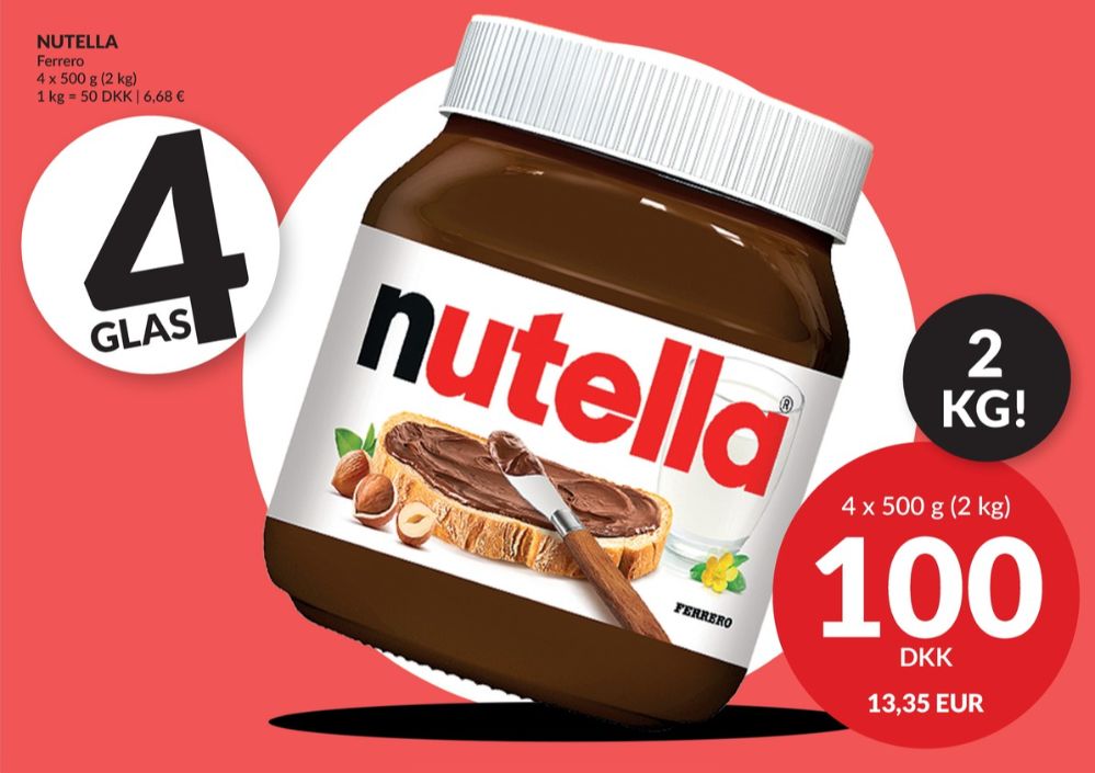 Nutella, Smørepålæg