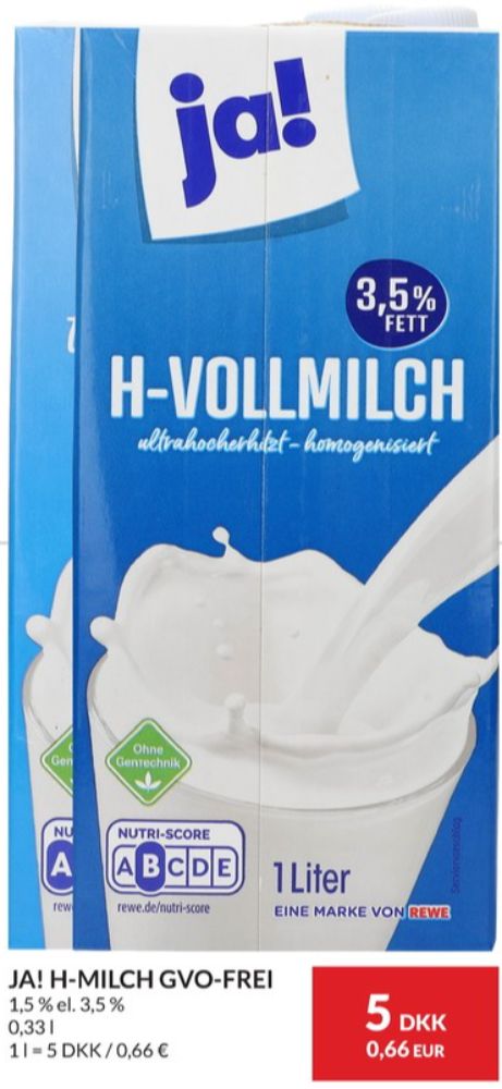 ja!, Mælk