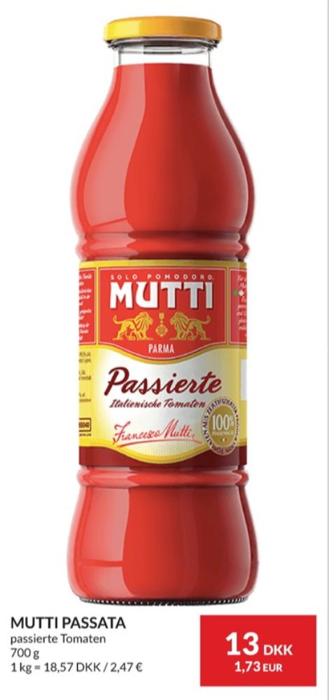 Mutti, Passata