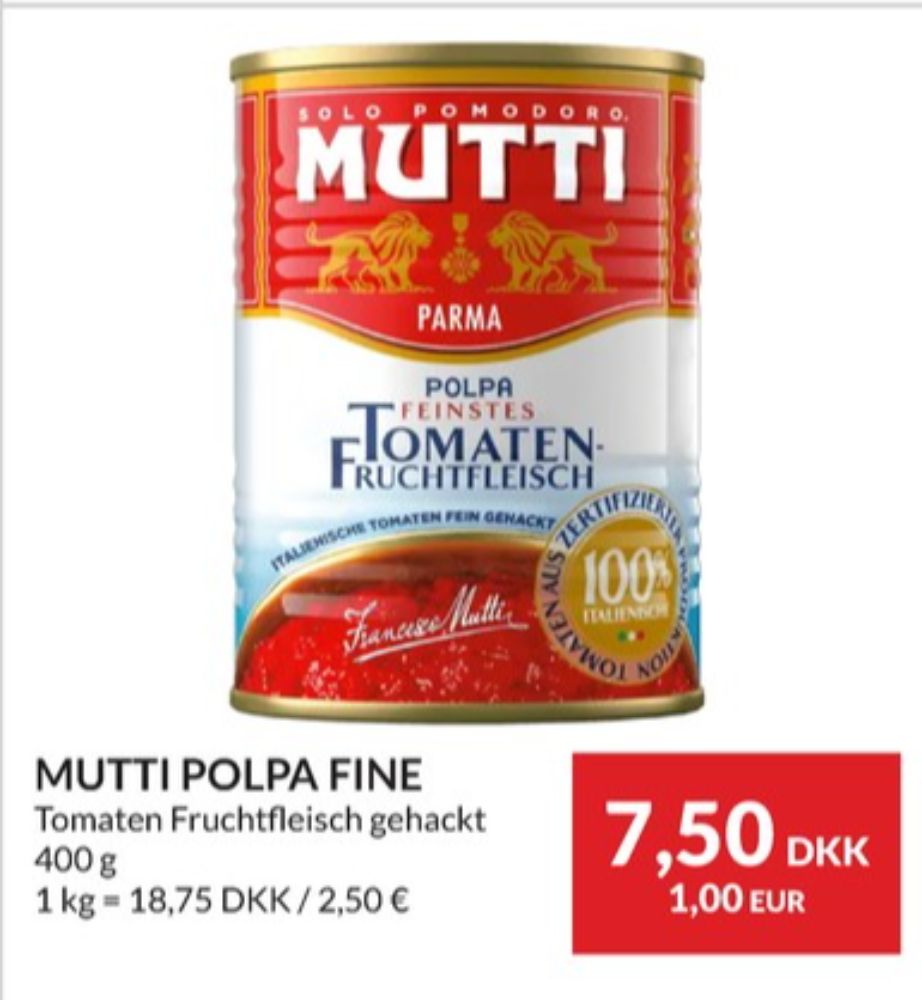 Mutti, Hakkede tomater