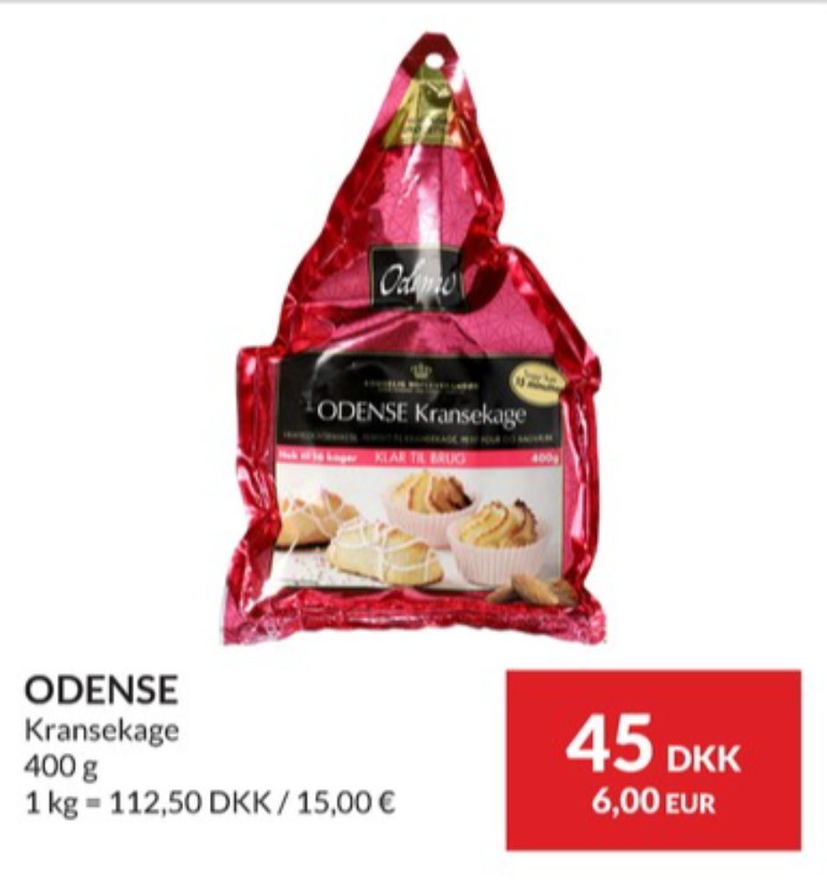 Odense, Kransekagemasse