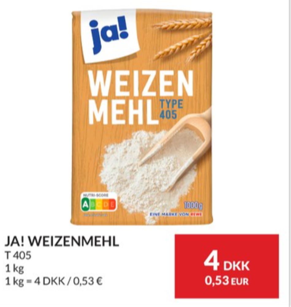 ja!, Hvedemel