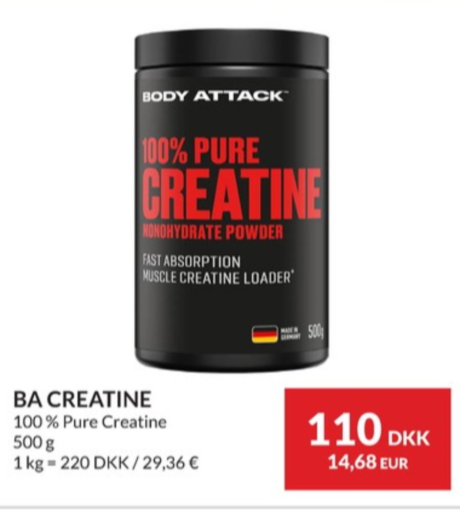 Body Attack, Træningstilskud