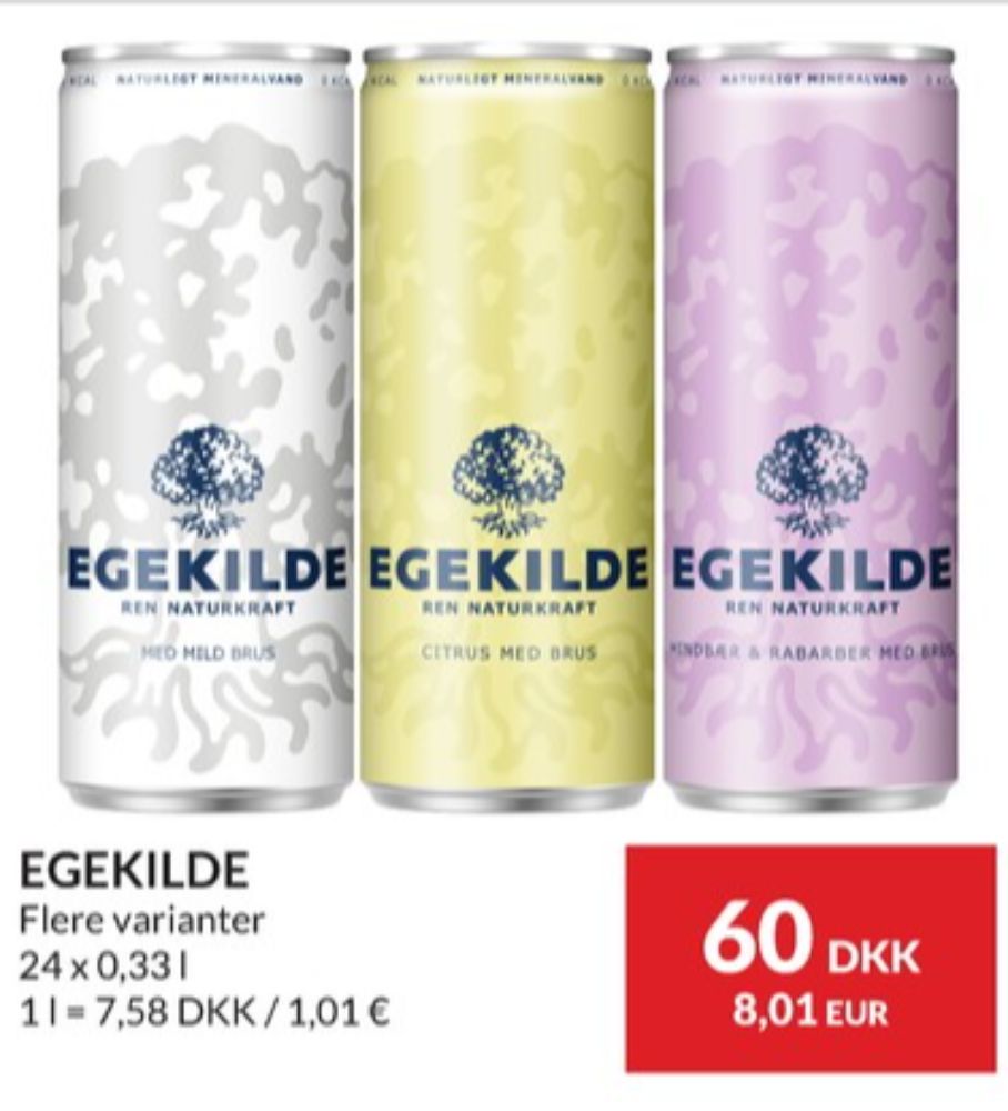 Egekilde Citrus, Mineralvand med brus 24 pk.