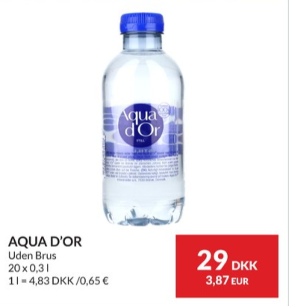 Aqua d'Or, Mineralvand uden brus 20 pk.