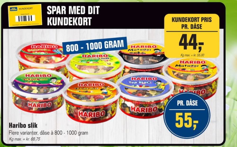 Haribo Stjernemix, Slikbøtter