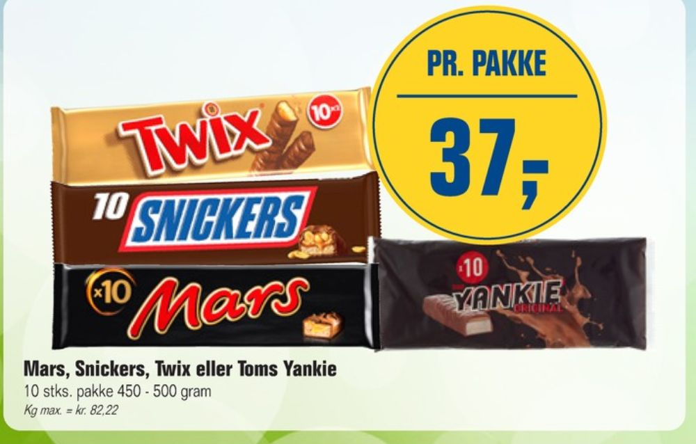 Yankie, Chokoladebar
