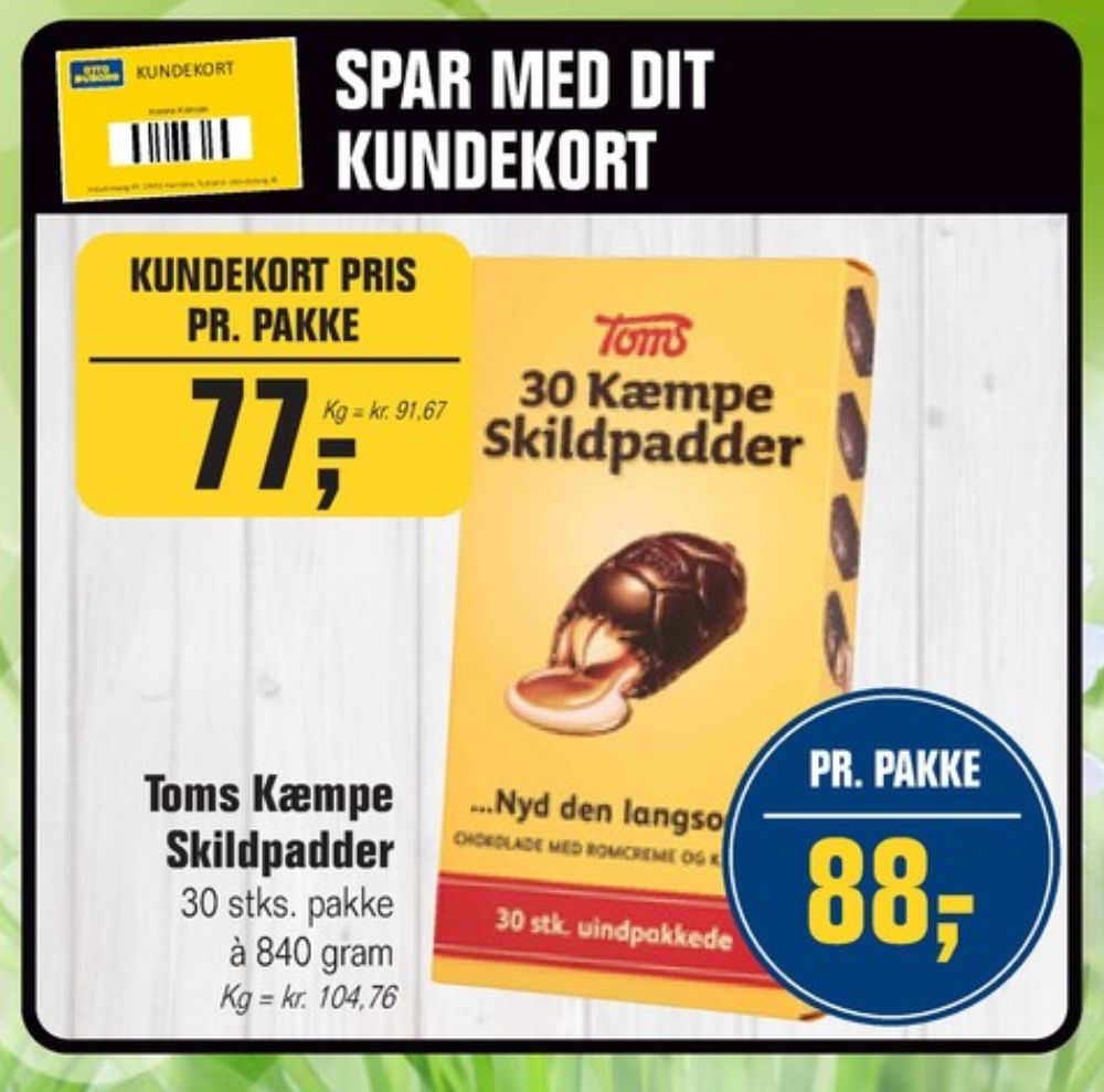 Toms Kæmpe Skildpadder, Chokoladeskildpadder