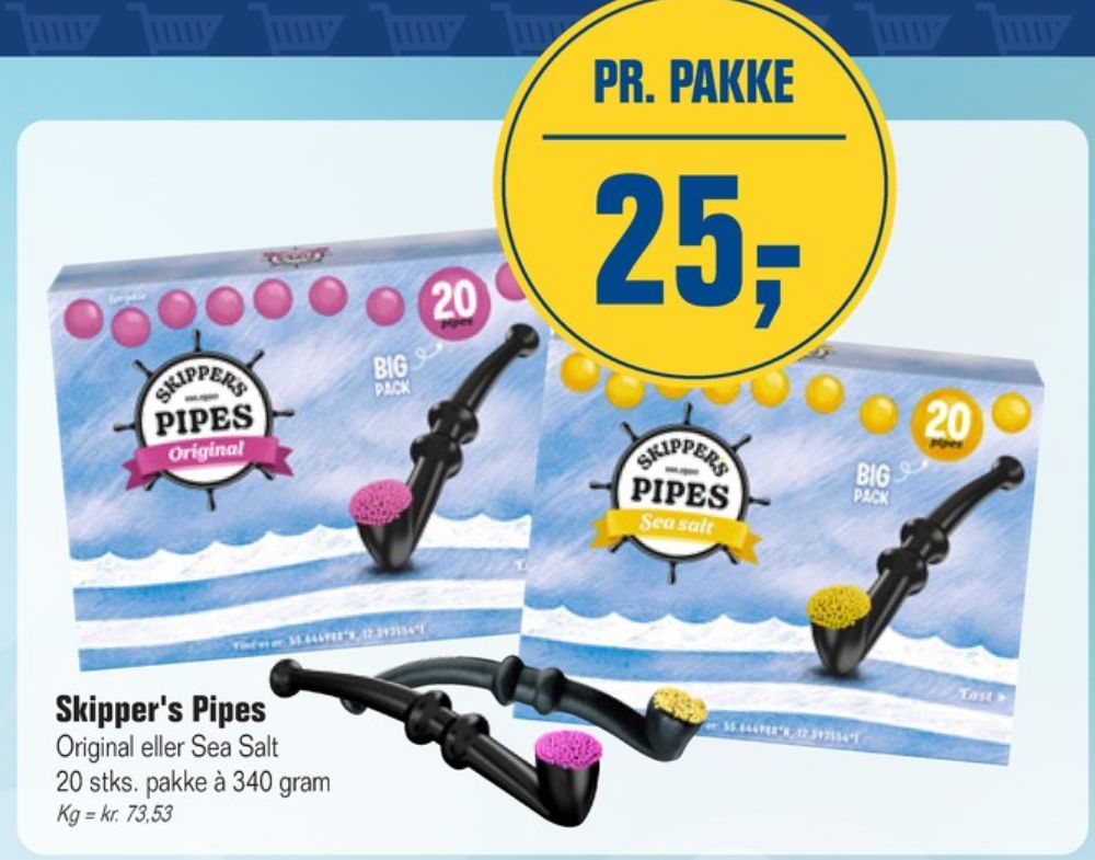 Skippers Pipes, Lakridspiber