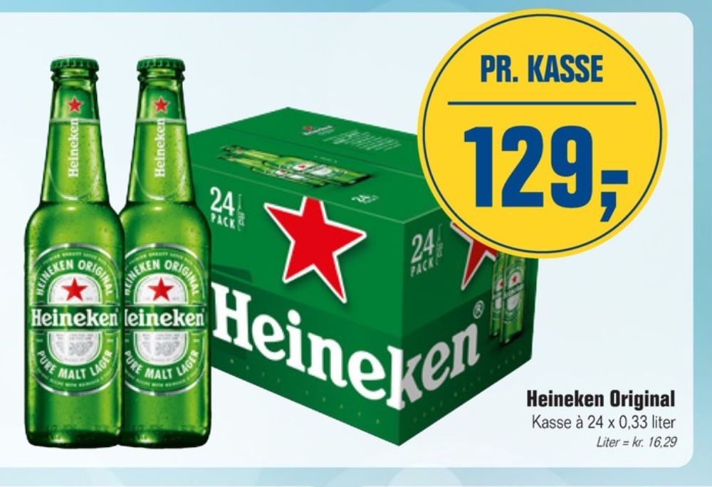 Heineken, Øl 24 pk.