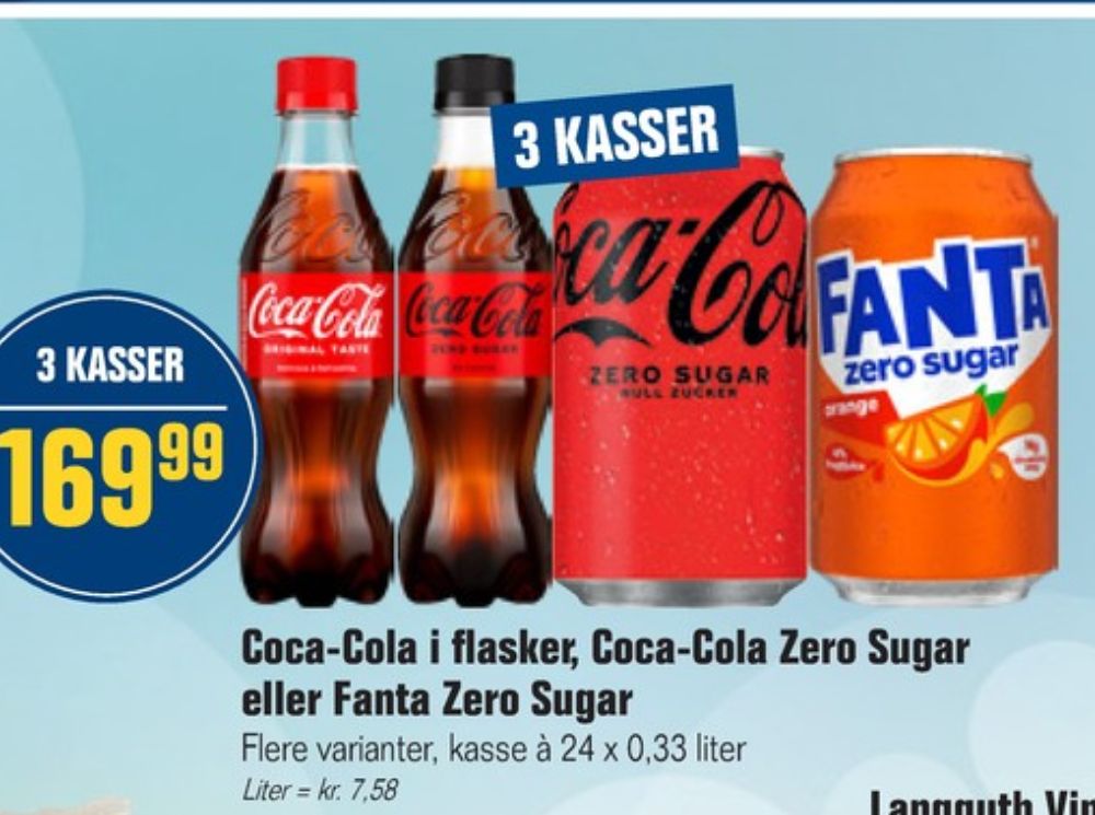 Fanta Zero, Appelsinsodavand 24 pk.