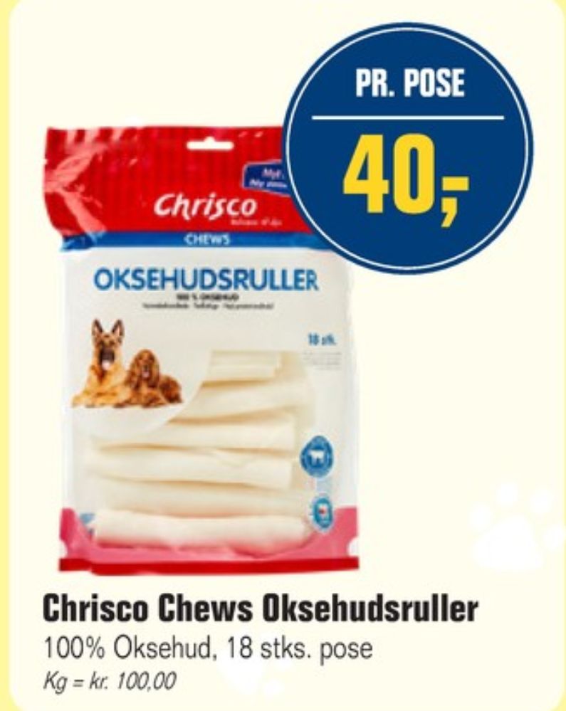 Chrisco, Hundesnacks Tyggeruller