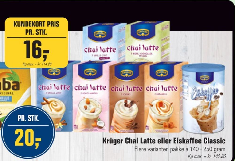 Krüger, Instant Te Chai Latte Kokos-Mandel