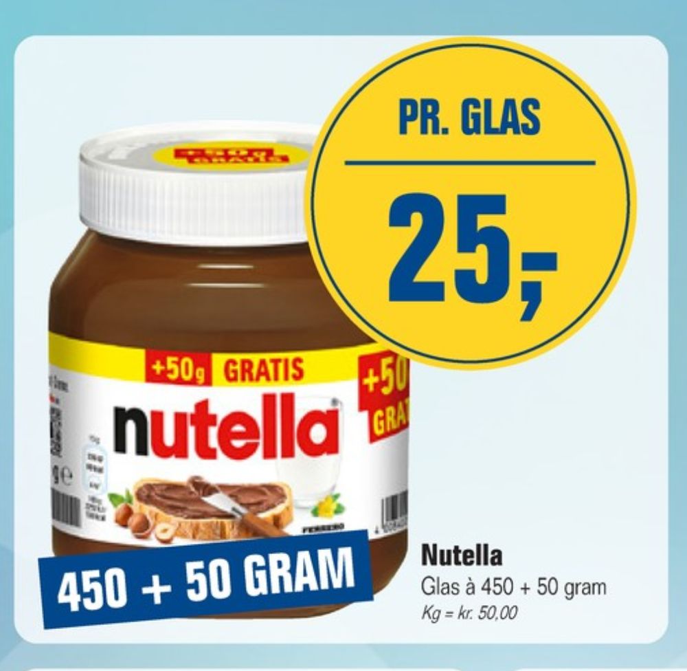 Nutella, Smørepålæg