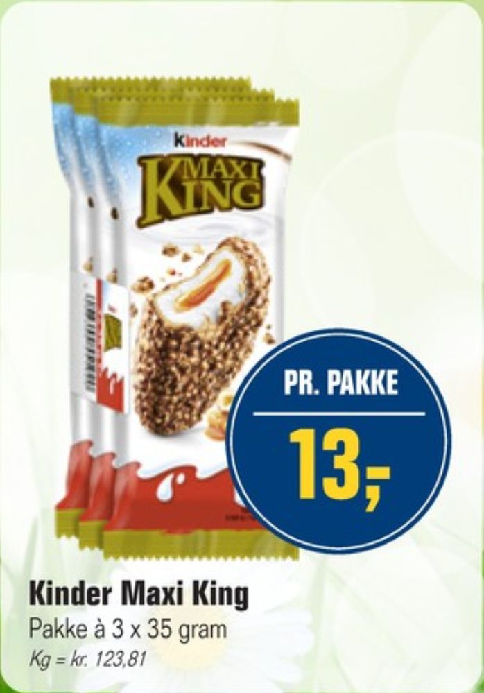 Kinder Maxi King, Cool Snacks