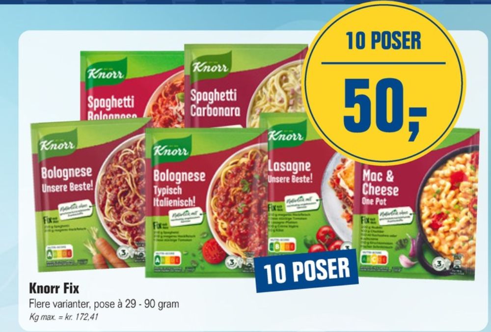 Knorr Fix, Lasagne