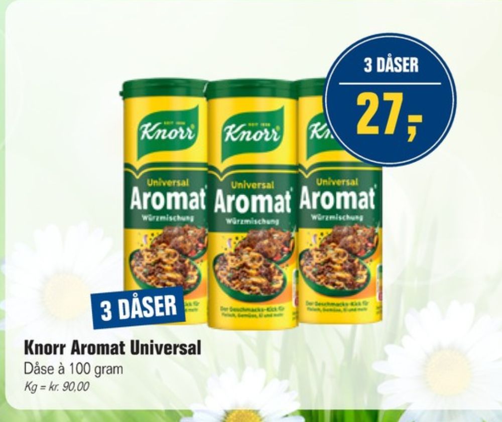 Knorr Aromat, Krydderier