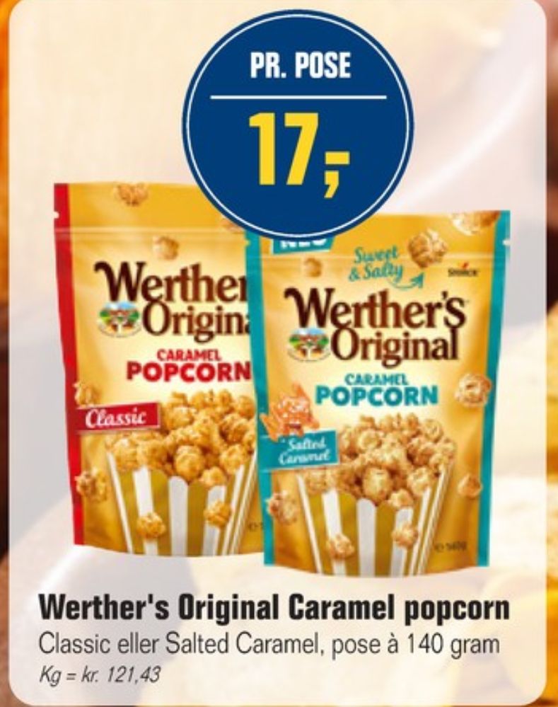 Werthers Original, Karameller Popcorn Caramel