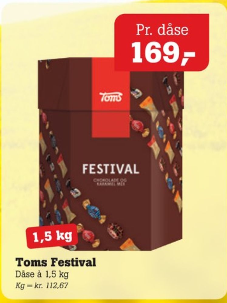 Toms Festival, Dessertchokolade
