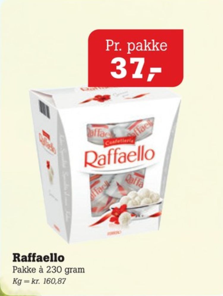 Raffaello, Dessertchokolade