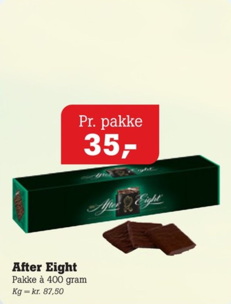 After Eight, Mintchokolade