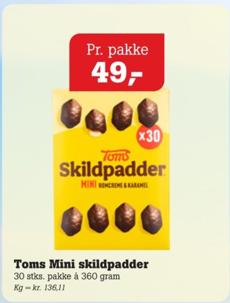 Toms Mini Skildpadder, Chokoladeskildpadder