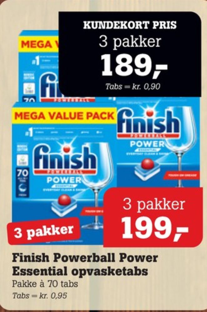 Finish, Maskinopvask-tabs