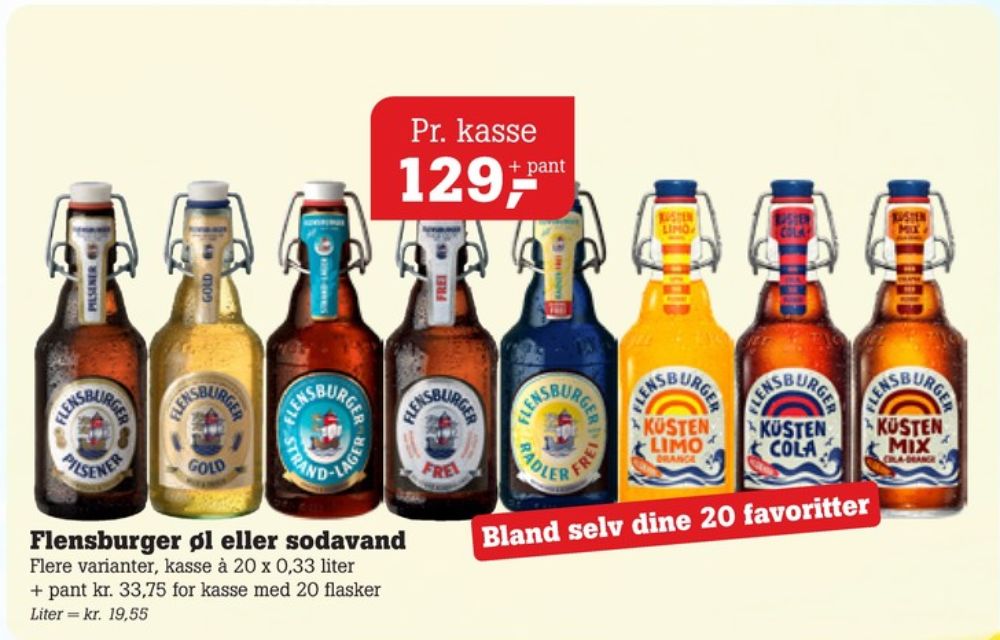 Flensburger Radler, Øl - Alkoholfri 20 pk.