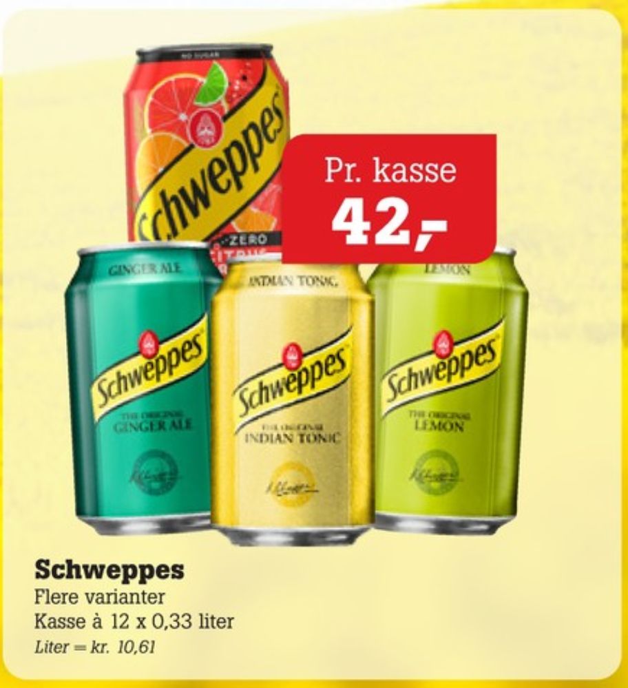 Schweppes Citrus Fruits Zero, Sodavand 12 pk.