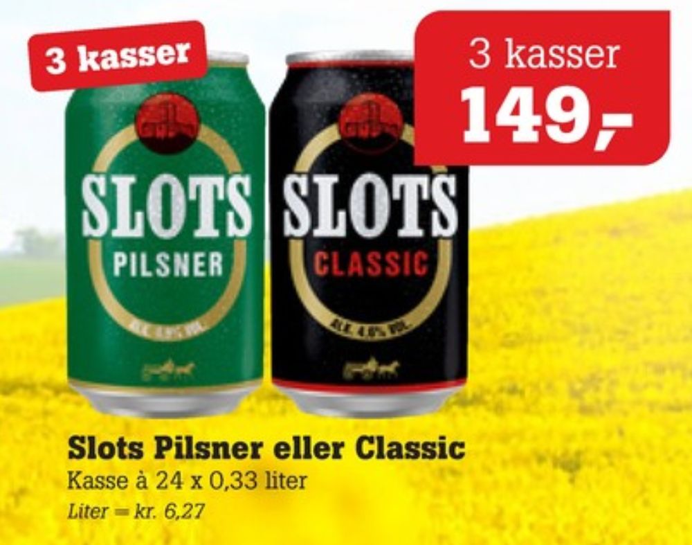 Slots Classic, Øl 24 pk.