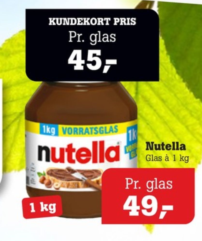 Nutella, Smørepålæg
