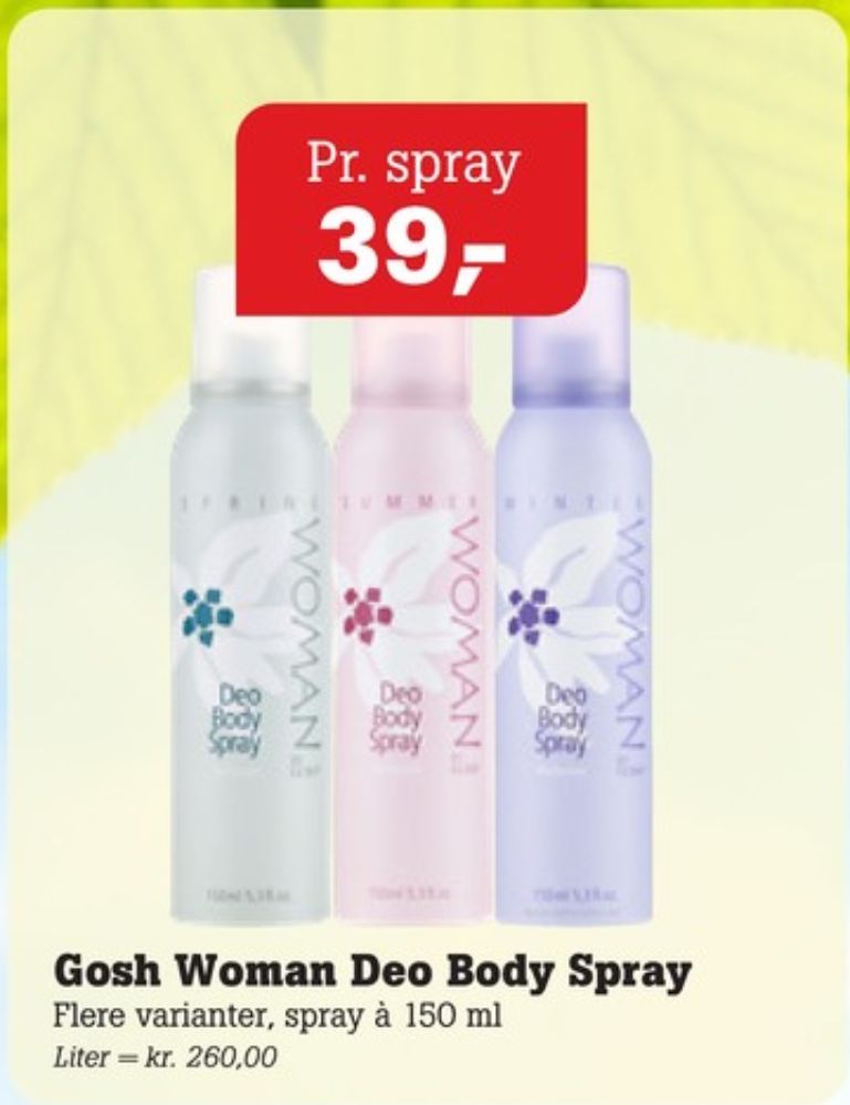 GOSH, Deospray