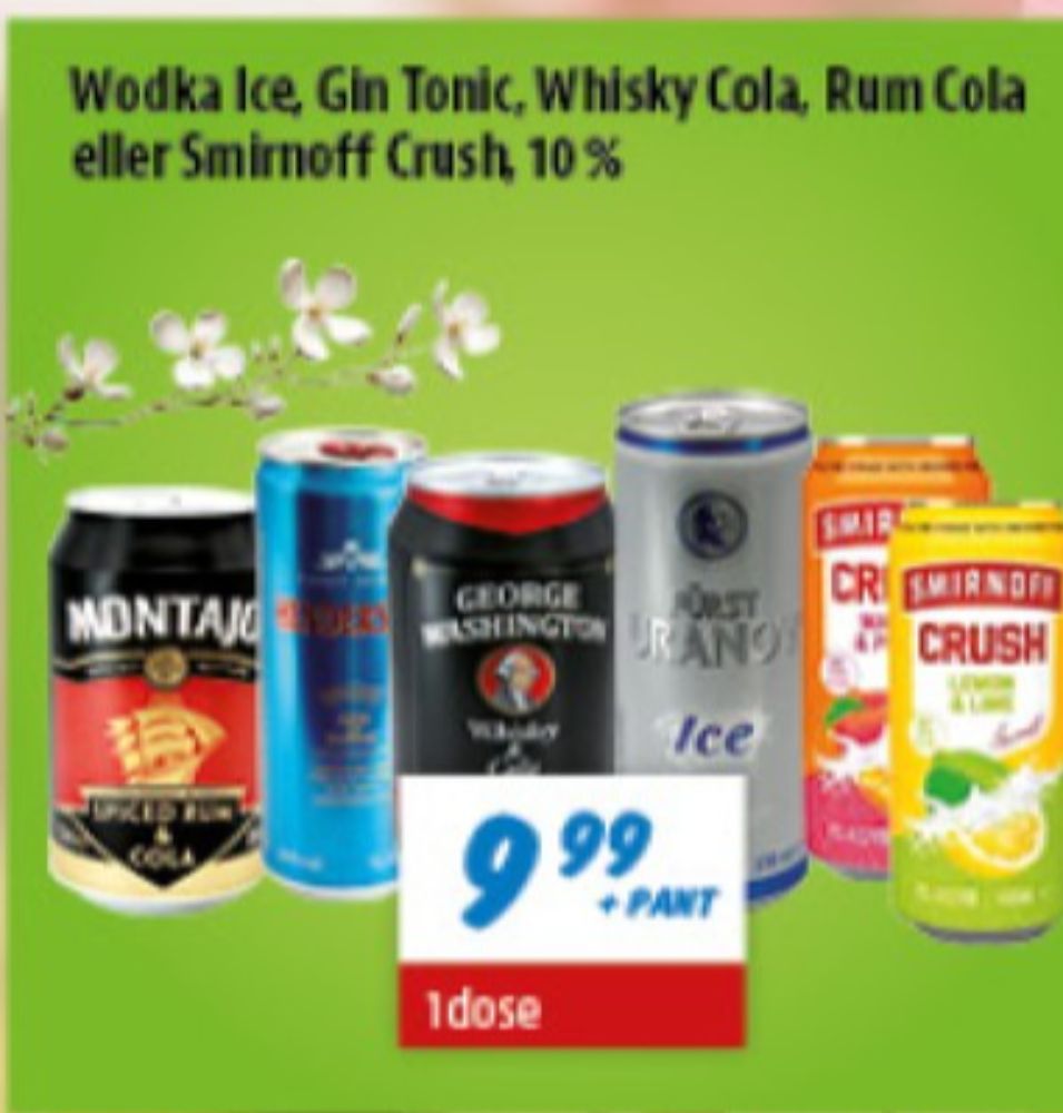 Smirnoff Crush, Mango & Peach RTD