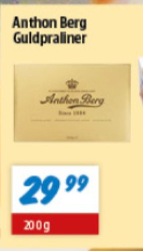 Anthon Berg Guldæske, Dessertchokolade