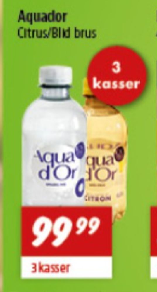 Aqua d'Or Sparkles, Mineralvand med brus appelsin og mango 20 pk.