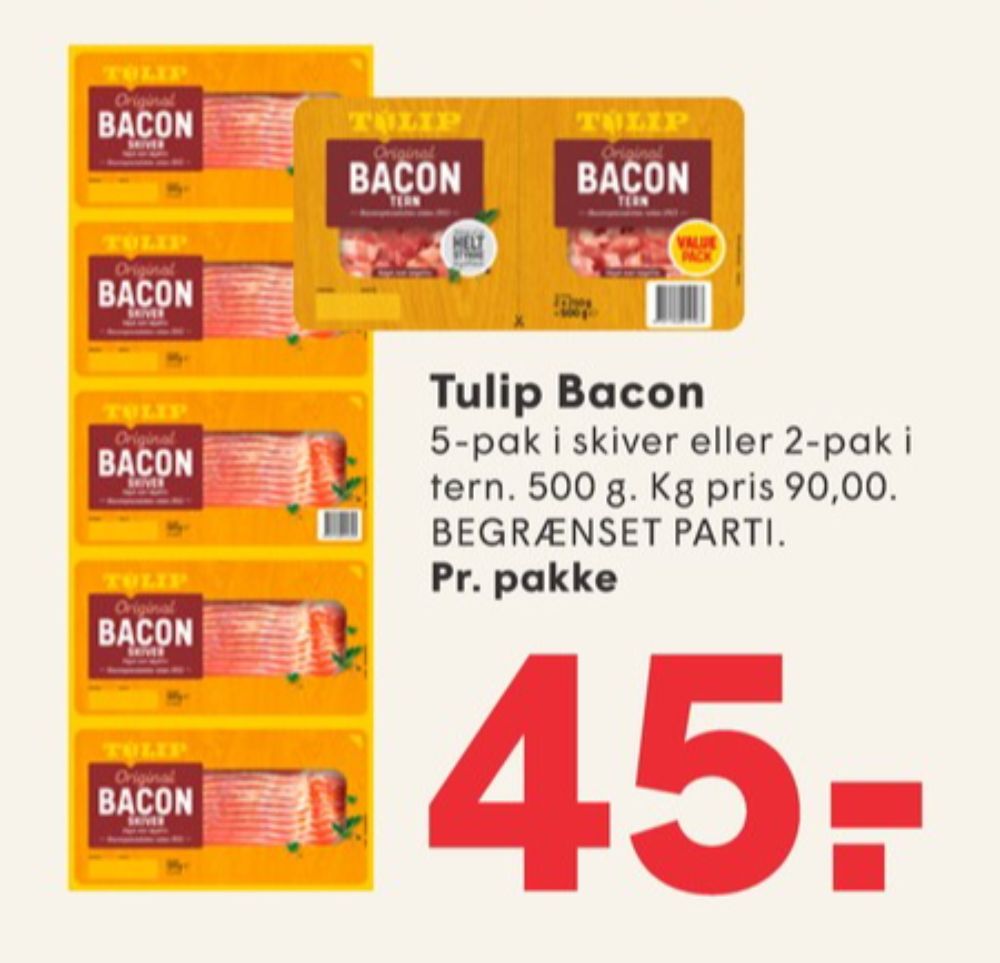 Tulip, Bacontern