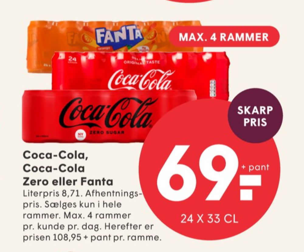 Coca Cola Zero, Cola 24 pk.
