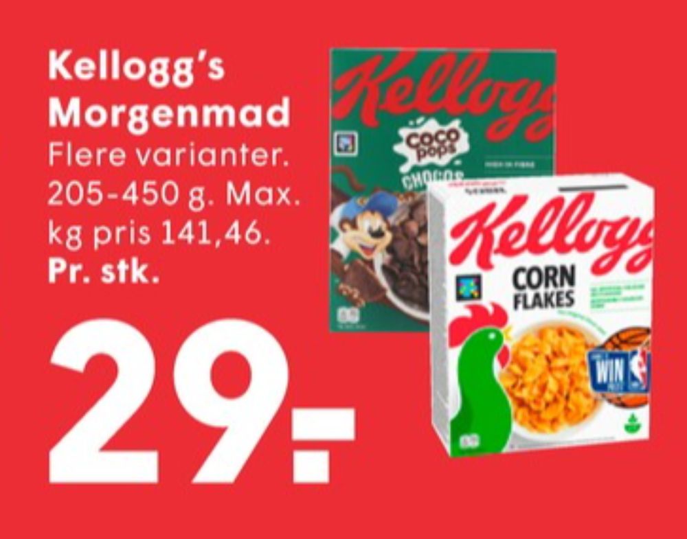 Kelloggs Coco Pops, Morgenmadsprodukt