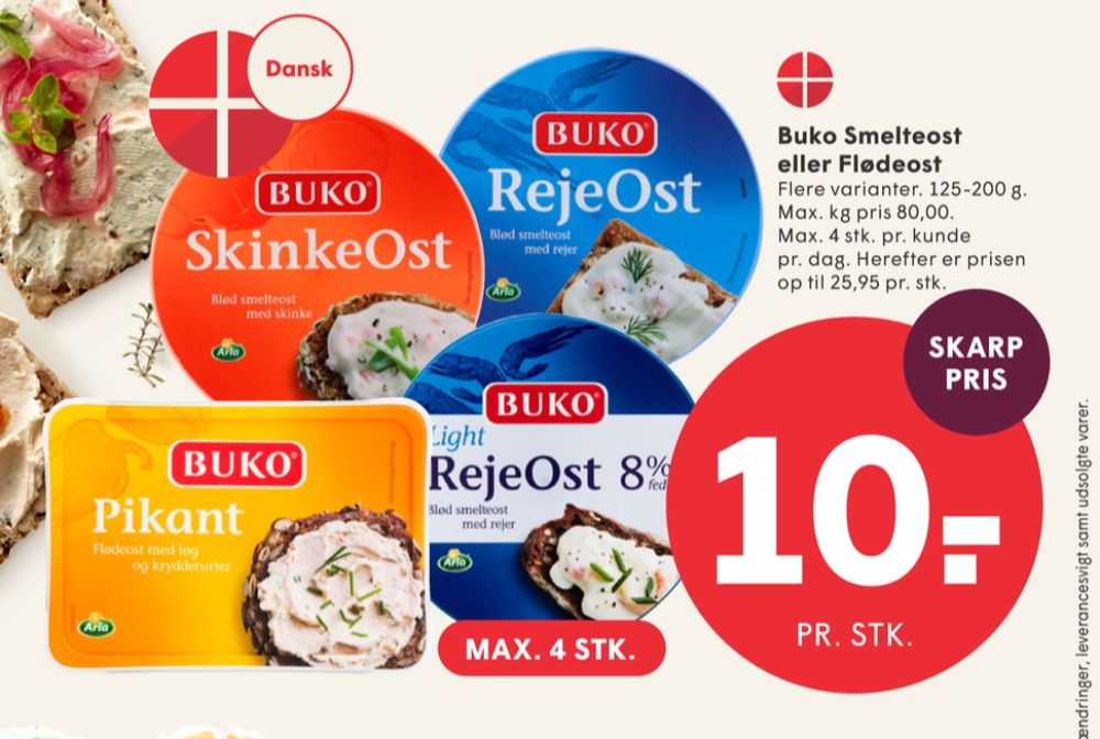 Buko, Flødeost Pikant