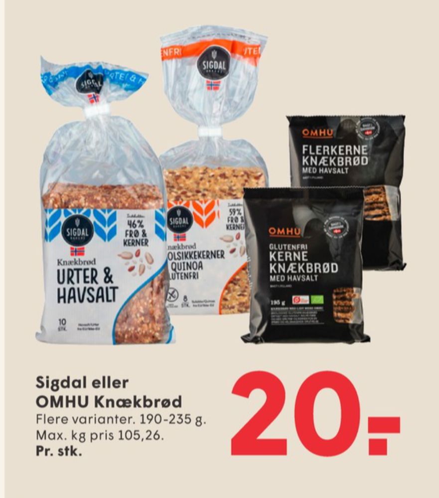 OMHU, Kerneknækbrød med Havsalt