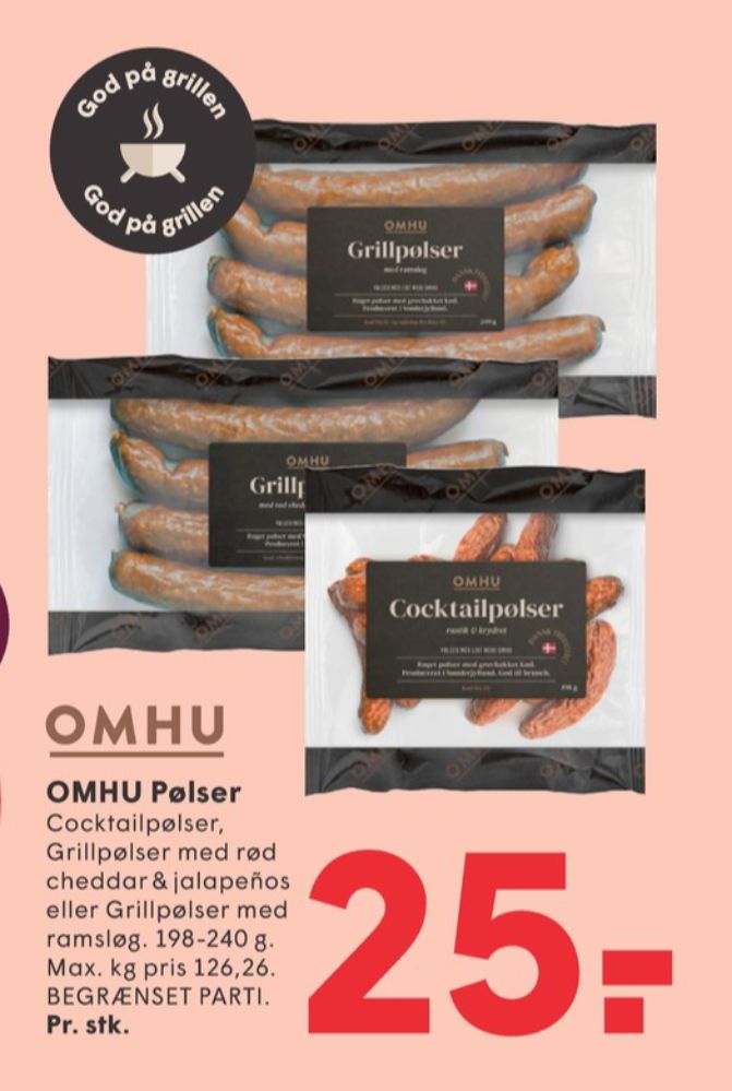 OMHU, Cocktailpølser