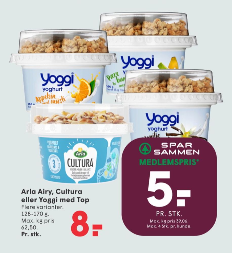 Yoggi, Yoghurt Appelsin Med Müsli Top