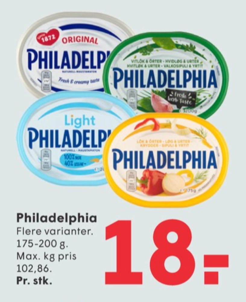 Philadelphia, Flødeost Løg & Urter