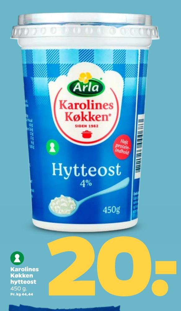 Karolines, Hytteost 4%