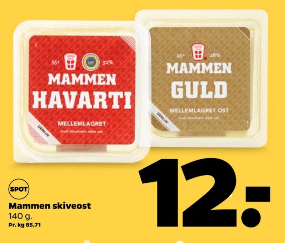 Mammen, Skiveost Guld Mellemlagret