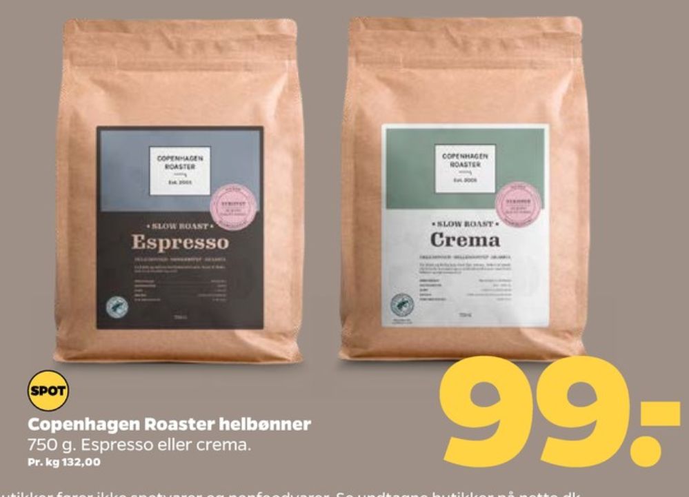 Copenhagen Roaster Espresso, Kaffebønner
