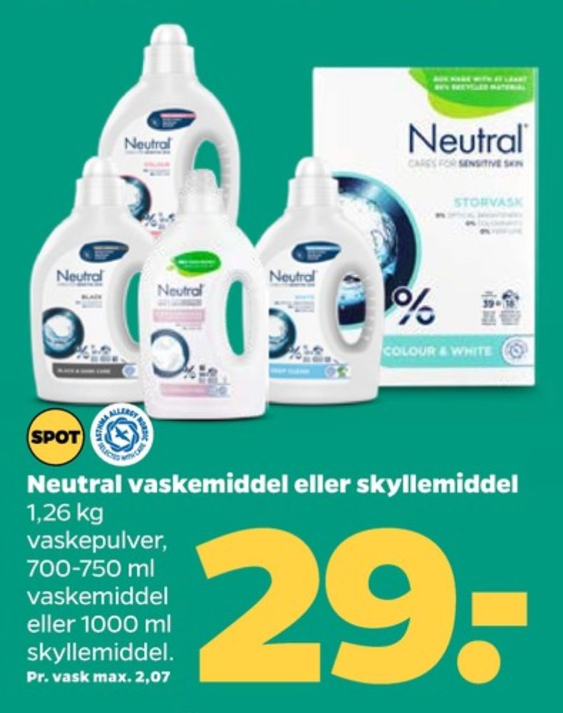 Neutral, Vaskemiddel-flydende