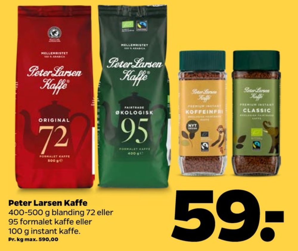 Peter Larsen Koffeinfri, Instant Kaffe