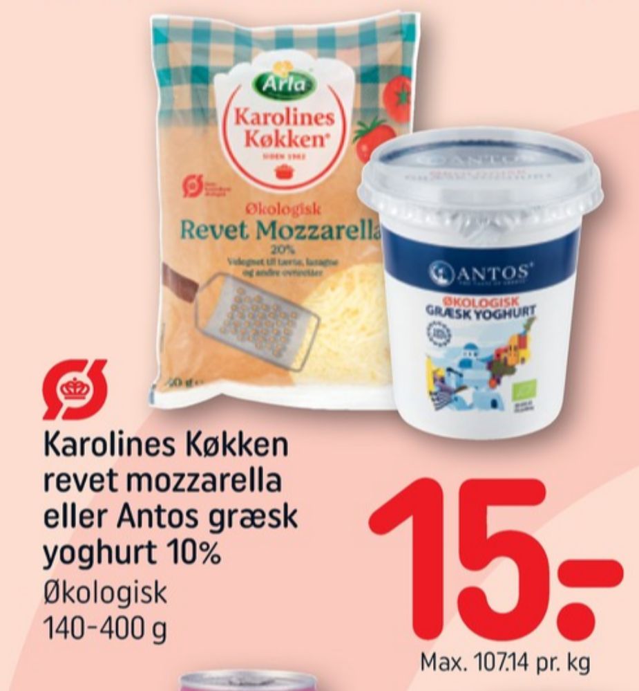 Karolines, Revet ost Mozzarella